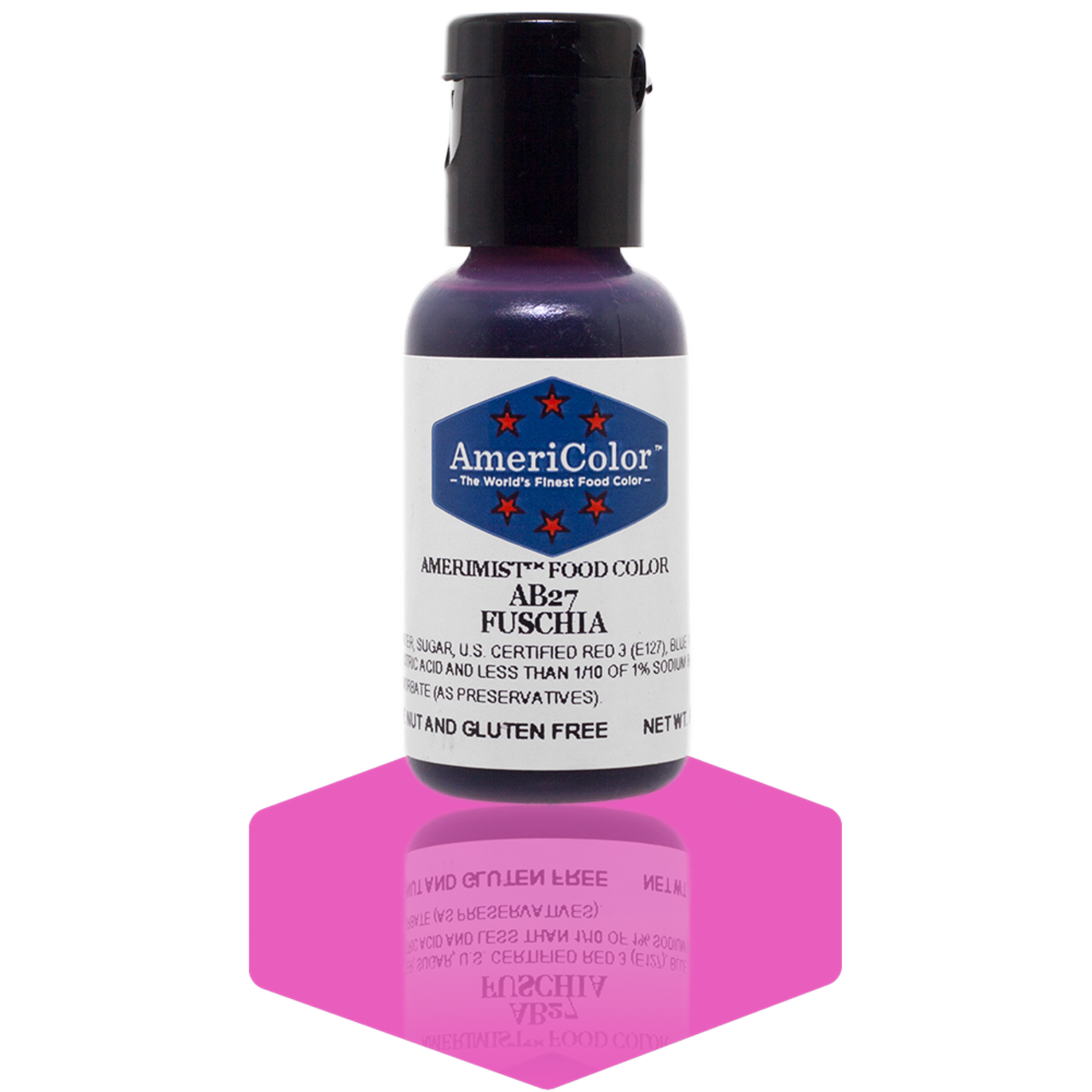 AmeriColor, Fuchsia, .65 Ounce, AmeriMist Airbrush Food Coloring
